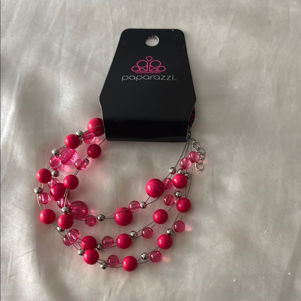 Paparazzi Pink Beaded Bracelet Elegant Jewelry